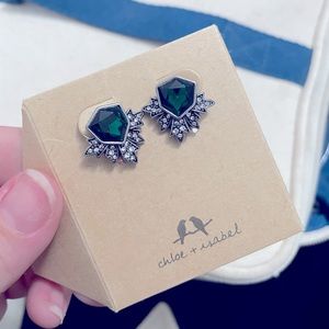 Chloe and Isabel Emerald Earrings